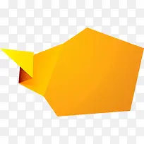 黄色折纸标签-空若网 黄色折纸标签-空若网