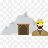 挖矿工矢量-空若网 挖矿工矢量-空若网