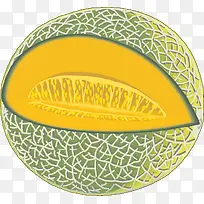 哈密瓜矢量素材-空若网 哈密瓜矢量素材-空若网