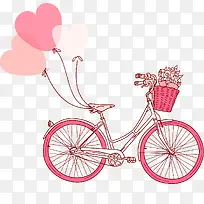 绑着爱心的自行车-空若网 绑着爱心的自行车-空若网