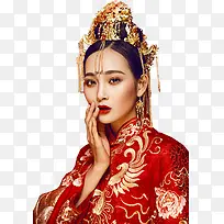 高清摄影复古红衣女子造型-空若网 高清摄影复古红衣女子造型-空若网