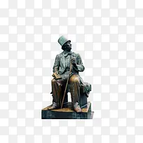 安徒生铜像-空若网 安徒生铜像-空若网