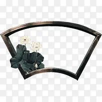 水墨荷花边框-空若网 水墨荷花边框-空若网