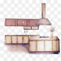 手绘厨房-空若网 手绘厨房-空若网