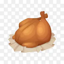 美味卡通鸡肉矢量图-空若网 美味卡通鸡肉矢量图-空若网