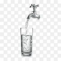 水龙头和杯子-空若网 水龙头和杯子-空若网