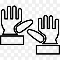 手套概述图标-空若网 手套概述图标-空若网