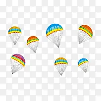 卡通彩色降落伞-空若网 卡通彩色降落伞-空若网