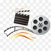 电影胶卷打板设计卡通-空若网 电影胶卷打板设计卡通-空若网