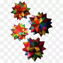 纸对称圣诞装饰艺术图案-折纸-空若网 纸对称圣诞装饰艺术图案-折纸-空若网