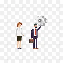 扁平化办公人物矢量图-空若网 扁平化办公人物矢量图-空若网