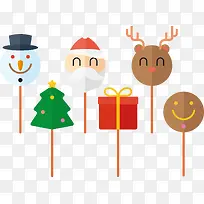 扁平化圣诞节日素材-空若网 扁平化圣诞节日素材-空若网