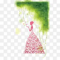 穿蝴蝶裙的新娘-空若网 穿蝴蝶裙的新娘-空若网