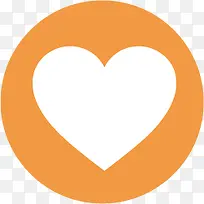 扁平化图标爱心符号-空若网 扁平化图标爱心符号-空若网