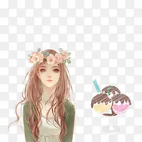 小清新日系插画-空若网 小清新日系插画-空若网