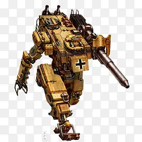 黄色方形机器人插画-空若网 黄色方形机器人插画-空若网