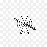 创意黑白射箭图.-空若网 创意黑白射箭图.-空若网