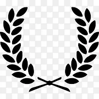 两枝叶对称符号图标-空若网 两枝叶对称符号图标-空若网