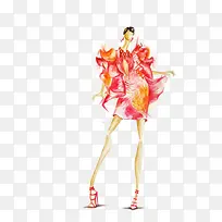 高端女装设计插画稿-空若网 高端女装设计插画稿-空若网