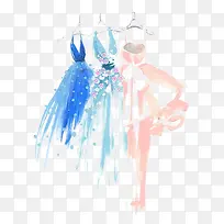 手绘裙子-空若网 手绘裙子-空若网