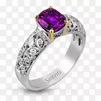 结婚戒指紫水晶珠宝宝石紫水晶-空若网 结婚戒指紫水晶珠宝宝石紫水晶-空若网