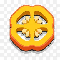 卡通辣椒横切面-空若网 卡通辣椒横切面-空若网