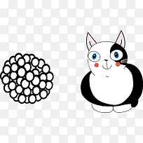 手绘卡通猫咪-空若网 手绘卡通猫咪-空若网