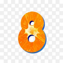 橙子字母数字8-空若网 橙子字母数字8-空若网