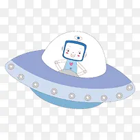 机器人航天飞船手绘卡通-空若网 机器人航天飞船手绘卡通-空若网