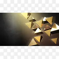 金属三角形立体图形-空若网 金属三角形立体图形-空若网