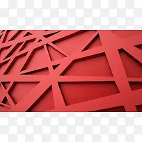 红色立体图形背景-空若网 红色立体图形背景-空若网