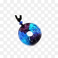 彩色玻璃玉佩-空若网 彩色玻璃玉佩-空若网