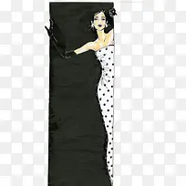 长方形中的礼服女子-空若网 长方形中的礼服女子-空若网