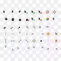 电脑鼠标光标指针主题linux-创意-空若网 电脑鼠标光标指针主题linux-创意-空若网