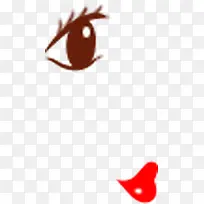 插画七夕眼睛嘴唇-空若网 插画七夕眼睛嘴唇-空若网