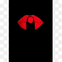 红唇上的手指-空若网 红唇上的手指-空若网