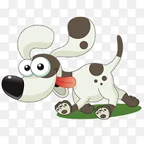 卡通手绘斑点狗图案-空若网 卡通手绘斑点狗图案-空若网