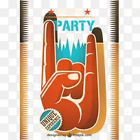 矢量复古海报的音乐-空若网 矢量复古海报的音乐-空若网