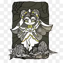 矢量蜘蛛精-空若网 矢量蜘蛛精-空若网