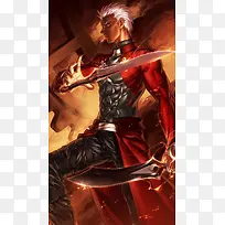 手绘插画刀光剑影-空若网 手绘插画刀光剑影-空若网