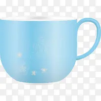 矢量图蓝色的杯子-空若网 矢量图蓝色的杯子-空若网