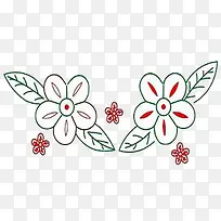 对称花朵彩绘-空若网 对称花朵彩绘-空若网