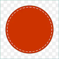 橙色上的虚线圆-空若网 橙色上的虚线圆-空若网