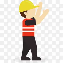 正在进行指挥的工人-空若网 正在进行指挥的工人-空若网