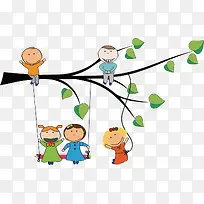 卡通秋千-空若网 卡通秋千-空若网