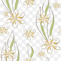 矢量兰花花纹背景素材-空若网 矢量兰花花纹背景素材-空若网