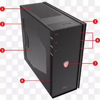 电脑机箱和外壳MSI台式机膝上型电脑-Botton-空若网 电脑机箱和外壳MSI台式机膝上型电脑-Botton-空若网