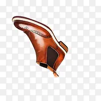 一只橙色男士皮鞋-空若网 一只橙色男士皮鞋-空若网