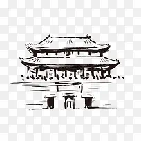 水彩城楼-空若网 水彩城楼-空若网