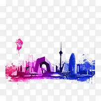 水彩城市-空若网 水彩城市-空若网